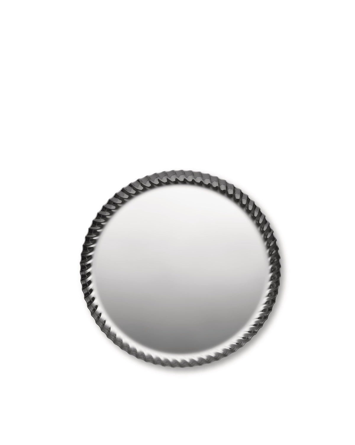 Pleats: Round Tray in Stainless Steel by Jin Kuramoto | ALESSI