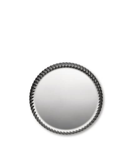 Pleats: Round Tray in Stainless Steel by Jin Kuramoto | ALESSI