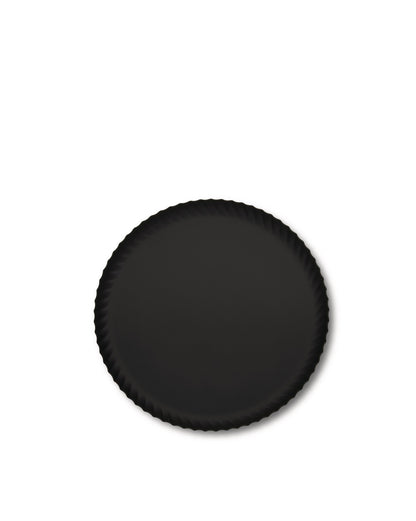 Pleats: Black Round tray by Jin Kuramoto | ALESSI