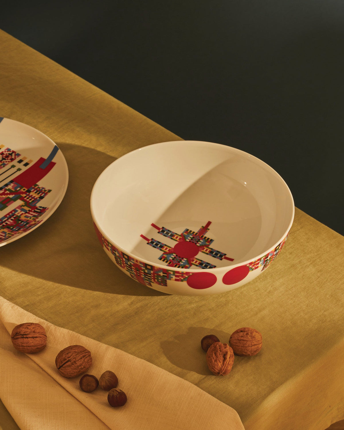 Holyhedrics: Pastry and nut bowl in decorated porcelain | ALESSI