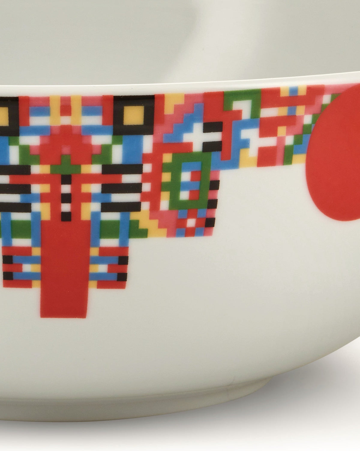 Holyhedrics: Pastry and nut bowl in decorated porcelain | ALESSI