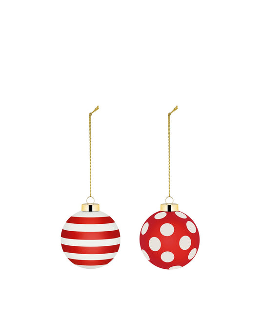 Delight Set of 2 Christmas baubles By Nika Zupanc | ALESSI