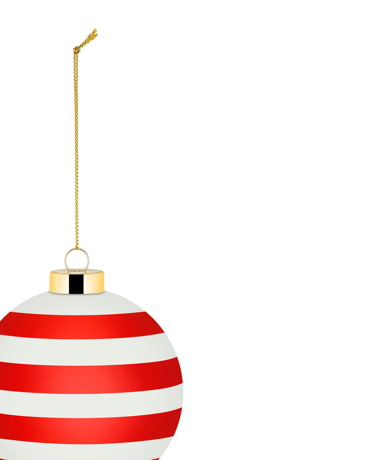 Delight Christmas bauble White, Red & Gold By Nika Zupanc | ALESSI